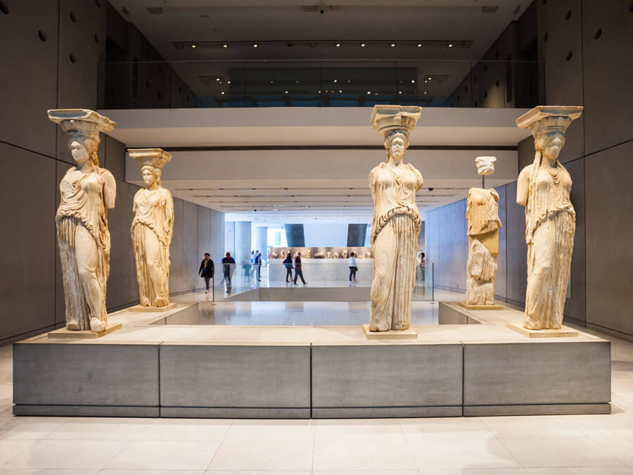 The Caryatids in the Acropolis Museum
