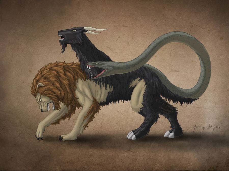 How To Draw Greek Mythology Monsters : Chimera Mythology | Bodenfwasu