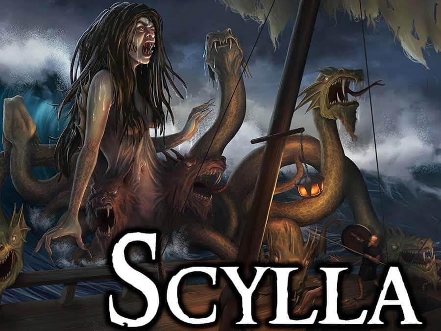 The terrifying sea monster Scylla