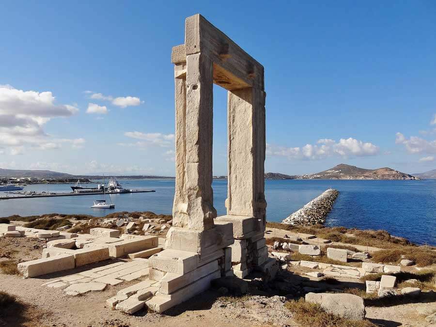 Portara in Naxos island