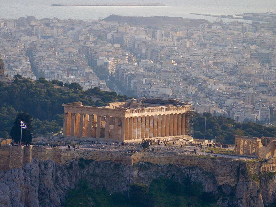 The Parthenon on the Acropolis Hill
