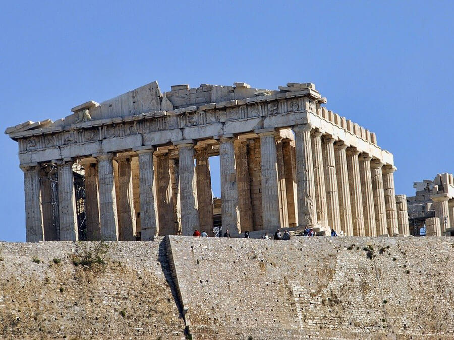 The grand temple on the Acropolis
