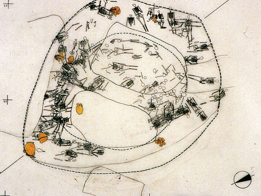 Plan of the Kerameikos mass burial