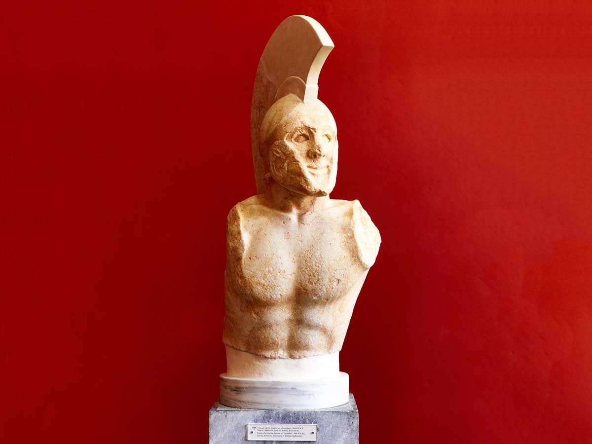 Statue of ‘Leonidas’ in the Archaeological Museum of Sparta