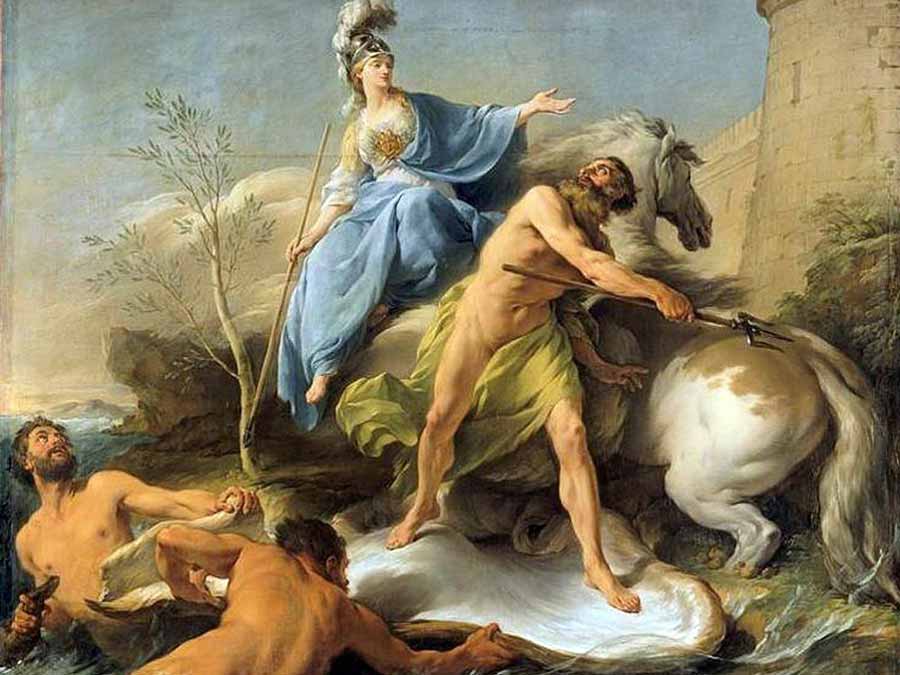The contest of Athena and Poseidon