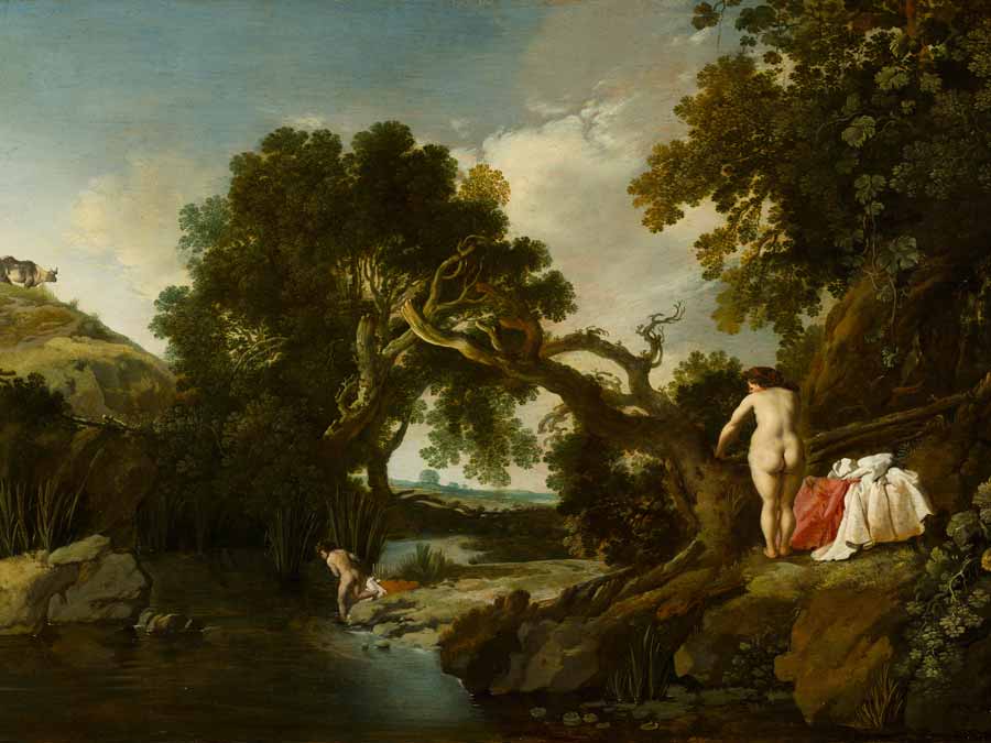 Wooded Pool with Salmacis and Hermaphroditus