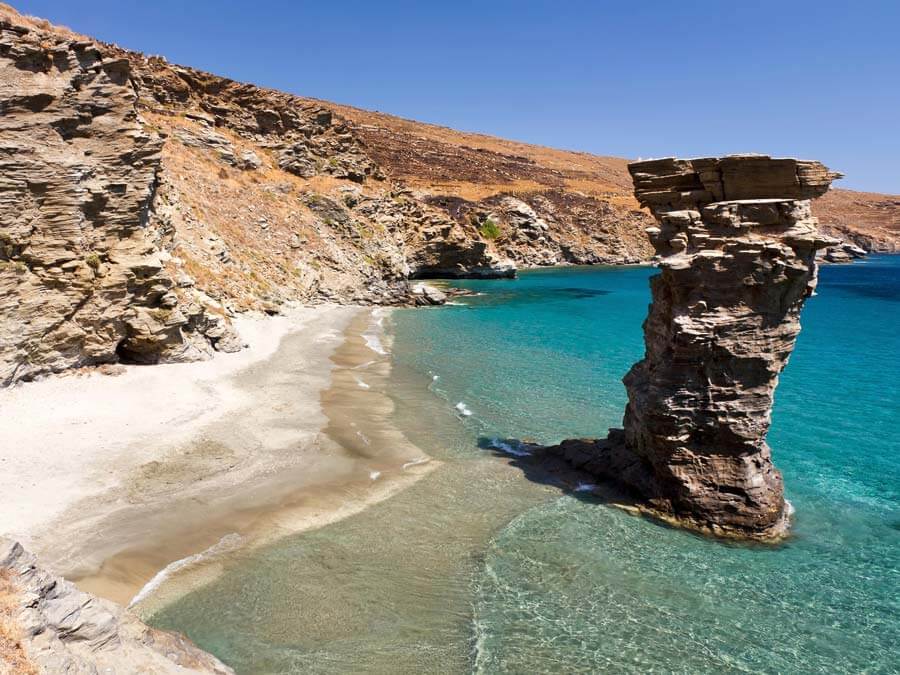 ‘Tis Grias to Pidima’ beach in Andros