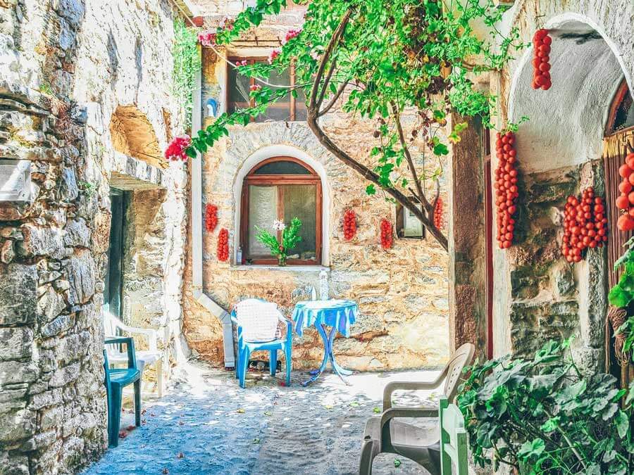 Mesta medieval mastic village of Chios