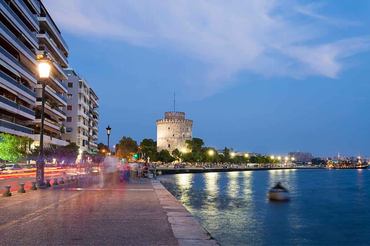 Touring Thessaloniki Greece in winter