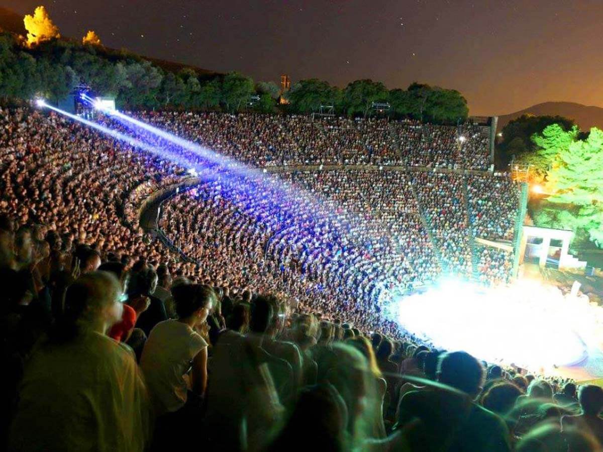Live theater in Epidaurus Greece