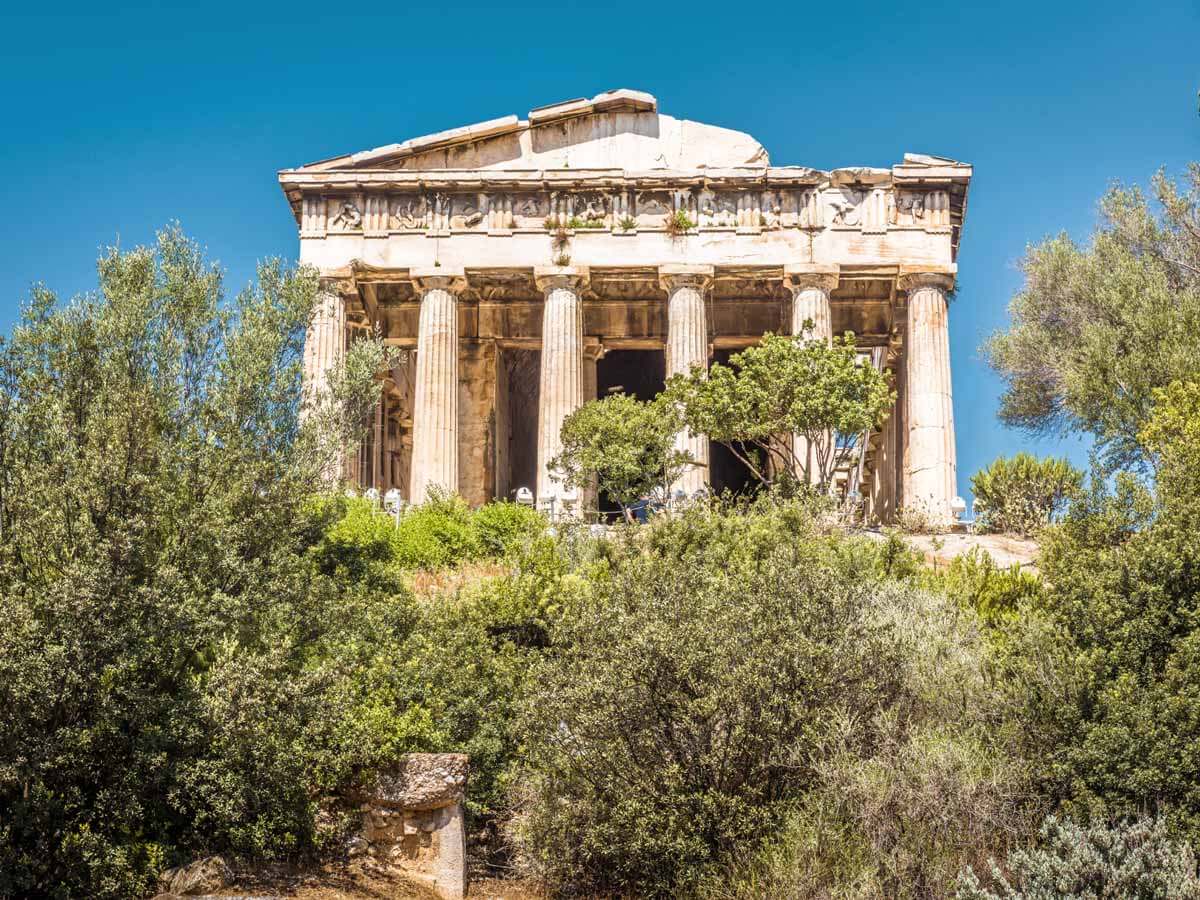 The Temple of Hephaestus in Agora